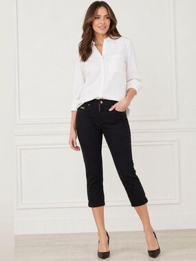 White House Black Msrket Cropped Black Women's Jeans